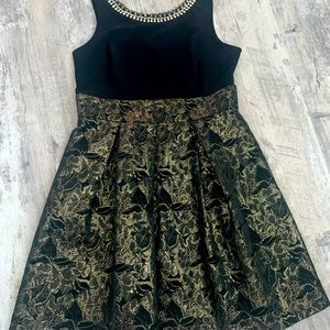 Black and Gold Dress